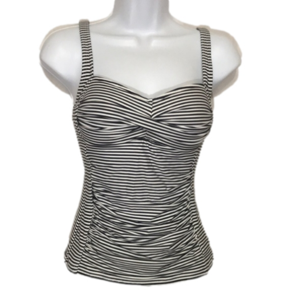 Bond-Eye Australia Striped Swim Top Size 4